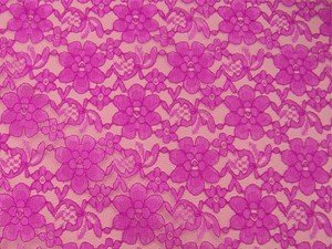 Wholesale Floral Lace - Fuchsia,  25 yards