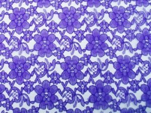 Wholesale Floral Lace - Royal,  25 yards