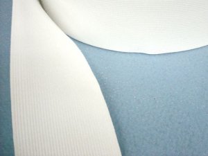 Flat Knitted Corset Elastic 217 - White 2.5"