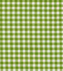 Wholesale Oilcloth - Gingham Kiwi Green   12yds