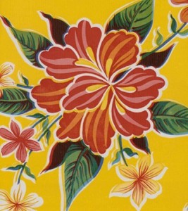 Oilcloth - Hibiscus Yellow