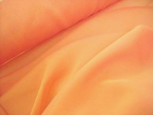 Wholesale Iridescent Polyester Chiffon - Orange #431, 17 yards