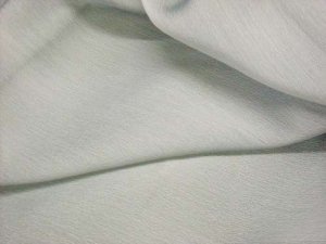 Iridescent Polyester Chiffon - Silver-Black  #1131