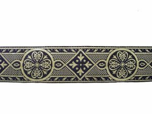Wholesale Royal Brocade - Black and Gold, 9 meters