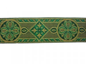 Wholesale Royal Brocade - Green and Gold, 27 meters