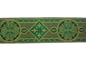 Wholesale Royal Brocade - Green and Gold, 9 meters