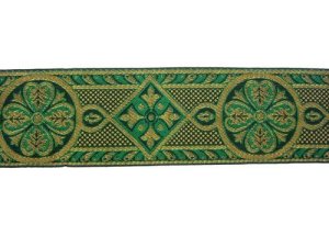 Wholesale Royal Brocade - Green and Gold, 27 meters