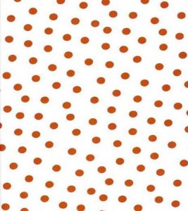 Wholesale Oilcloth - Polka Dots - Red Dots on White - 12yds