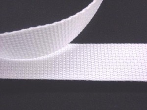 Polyester Webbing - 1" White