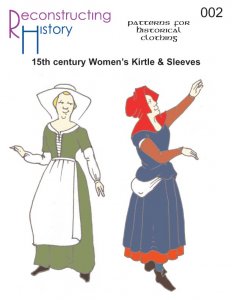 Reconstructing History #RH002 - High Medieval Common Woman's Dress Sewing Pattern