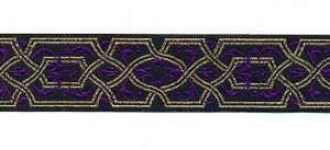 Trims - Elizabethan Collection - Black, Purple, Gold