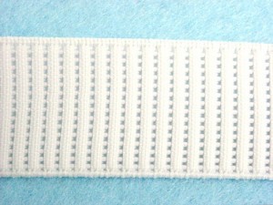 Wholesale Elastic - Ribbed Woven Non-Roll WE-10 - White 1"   50yds