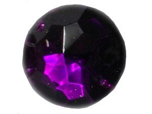 Wholesale Acrylic Jewels - Amethyst Sew-In Gemstone - Medium Round, 14mm - 1 Gross, 144 jewels