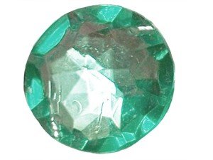 Wholesale Acrylic Jewels - Light Emerald Sew-In Gemstone - Medium Round, 14mm - 1 Gross, 144 jewels