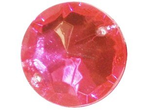 Wholesale Acrylic Jewels - Rose Sew-In Gemstone - Large Round, 18mm - 144 jewels, 1 gross