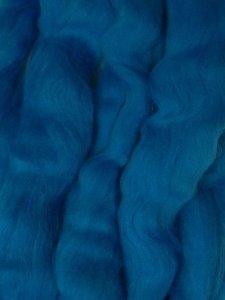 Merino Wool Roving - Blue