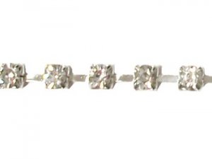 Rhinestone Banding - Cup Chain SS18 - Single Row - Crystal