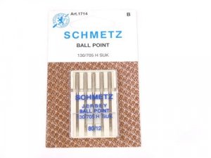 Schmetz #1714 Ball Point Needles, size 80/12