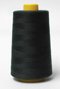 Wholesale Serger Cone Thread - Black 653  -    50 spools