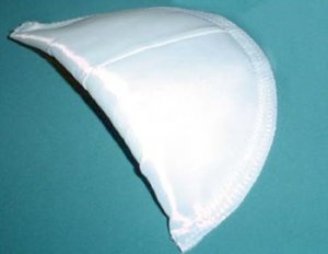 Wholesale Shoulder Pad #151 - 1/2" Covered Set-in Pads - White, 100 pairs
