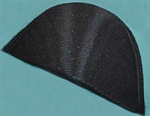 Wholesale Shoulder Pad #911 - 1/4" Covered Set-in Pads - Black, 100 pairs