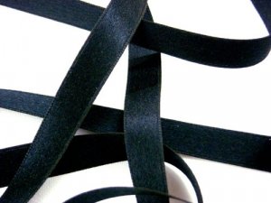 Wholesale Silk Satin Ribbon 3/8" Black