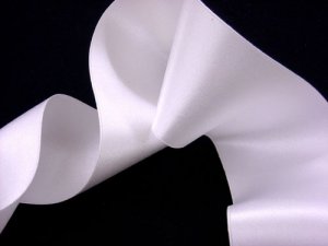 Silk Satin Ribbon 2" White