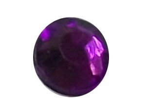 Wholesale Acrylic Jewels - Amethyst Glue-On Gemstone - Size 30 Round, 6mm - 144 jewels, 1 gross