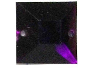 Wholesale Acrylic Jewels - Amethyst Sew-In Gemstone - Square, 12mm - 1 gross, 144 jewels