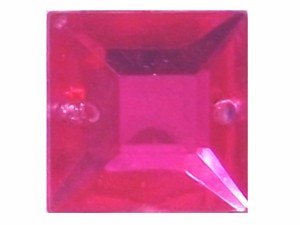 Wholesale Acrylic Jewels - Rose Sew-In Gemstone - Square, 12mm - 1 gross, 144 jewels