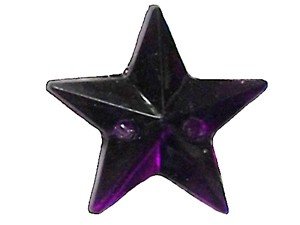 Wholesale Acrylic Jewels - Amethyst Sew-In Gemstone - Star, 16mm - 144 jewels