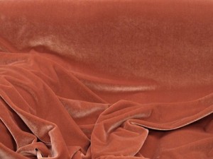 Wholesale Stretch Velvet - Rust #337  17yds