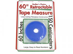 Sullivans Retractable Tape Measure, Blue 60"
