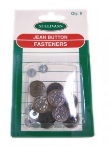 Sullivans- Jean Button Fasteners 89105