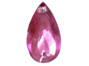 Wholesale Acrylic Jewels - Light Fuchsia S Sew-In Gemstone - Tear Drop, 13x22mm - 144 jewels