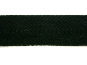 Wholesale Twill Tape - 1" Cotton Black