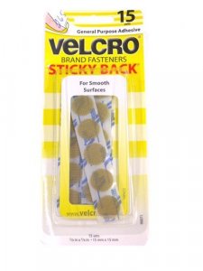 Velcro- Sticky Back Dots 15 Sets Beige