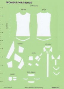 Fashion Design Template - Mens Shirt Block Template #FDT106