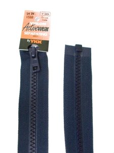 YKK Separating Zipper - One Way Opening, 14" - #560 Navy