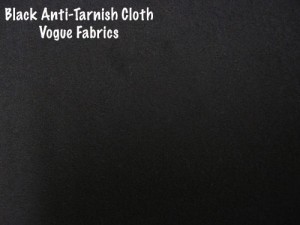 Wholesale Anti-Tarnish Silver Cloth - Black - 25 yards