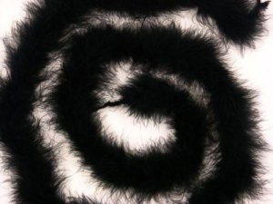 Wholesale Marabou Boa-Black 24 Boas