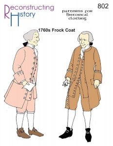 Reconstructing History #RH802 - Men's 18th Century Frock Coat Sewing Pattern