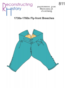 Reconstructing History #RH811 - 18 Century Men's Fly-front Breeches