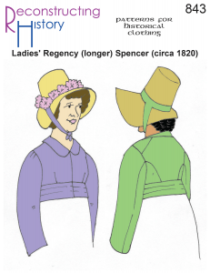 Reconstructing History #RH843 - 19 Century Spencer - Longer (Regency)