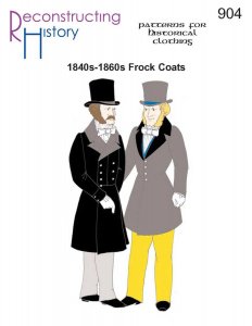 Reconstructing History #RH904 - 1840s - 1860s Men's Frock Coat Sewing Pattern
