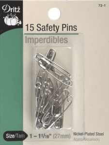 Dritz #72-1 Safety Pins - 15 count