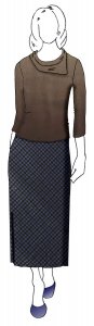 VF216-14 Prancer Imposter - Super Soft Brown Suede Knit Fabric