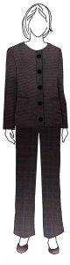 VF221-21 Royale Milano - Dark Plum Fine Italian Worsted Menswear Woolen Fabric