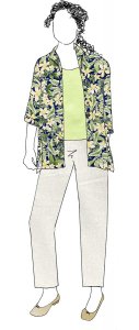 VF223-05 Hawai’i Mahalo - Designer Navy Combed Cotton Shirting Fabric with Yellow Flowers