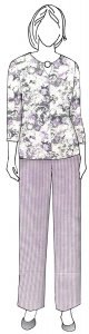 VF223-41 Monarch Oxford - Lavender and White Stripe Oxford Cloth Fabric from Robert Kaufman
